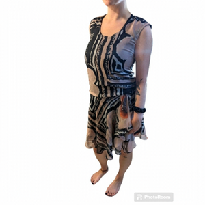 Joseph Ribhoff women's summer dress.  Drop waisted  floral print